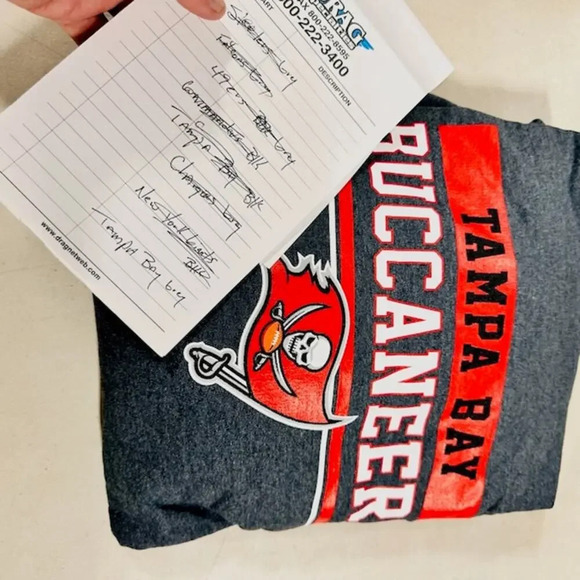 NEW Campus Colors Tampa Bay Buccaneers Hoodie Sweatshirt Gray Mens Size XL - Picture 5 of 5